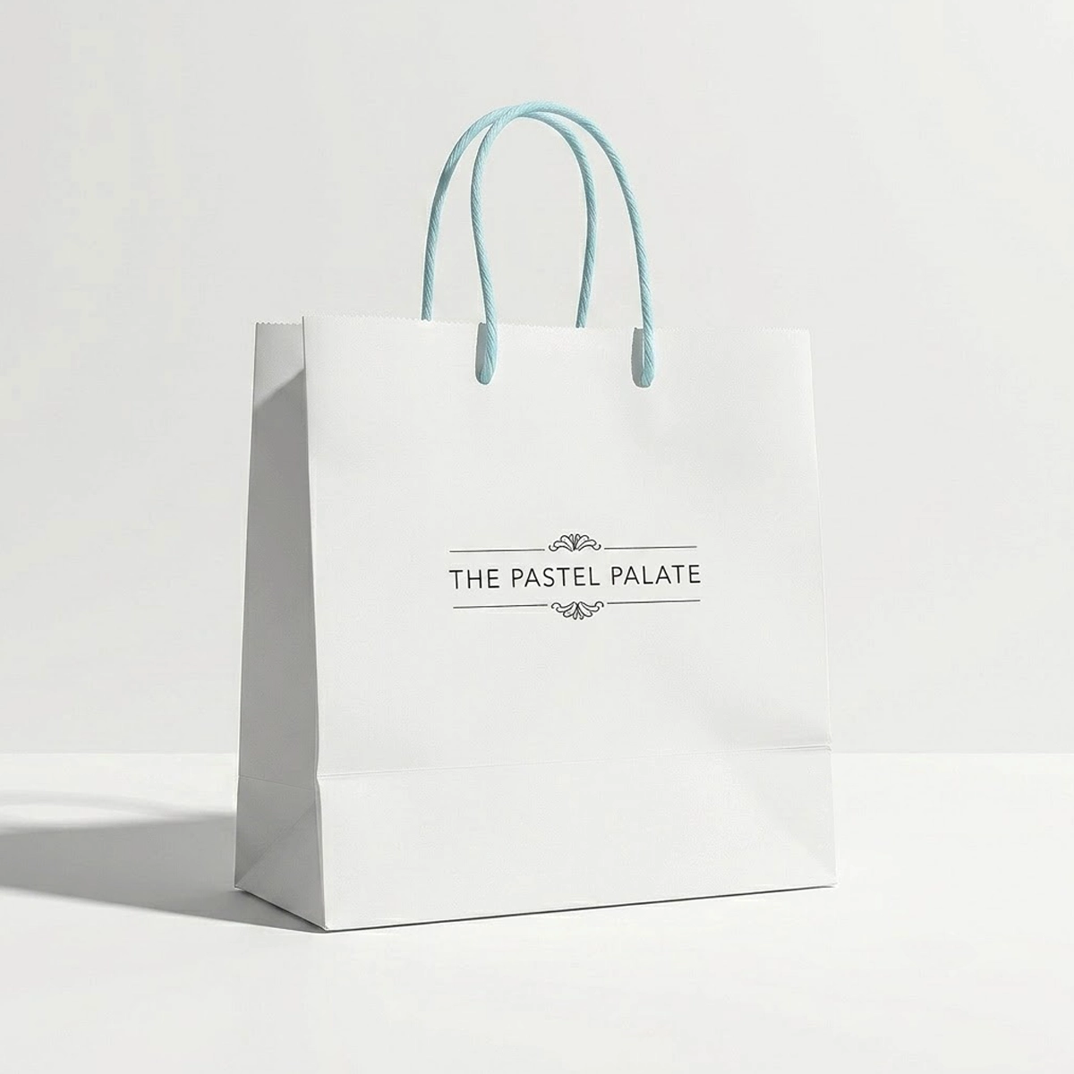 Custom printed handled takeaway bag