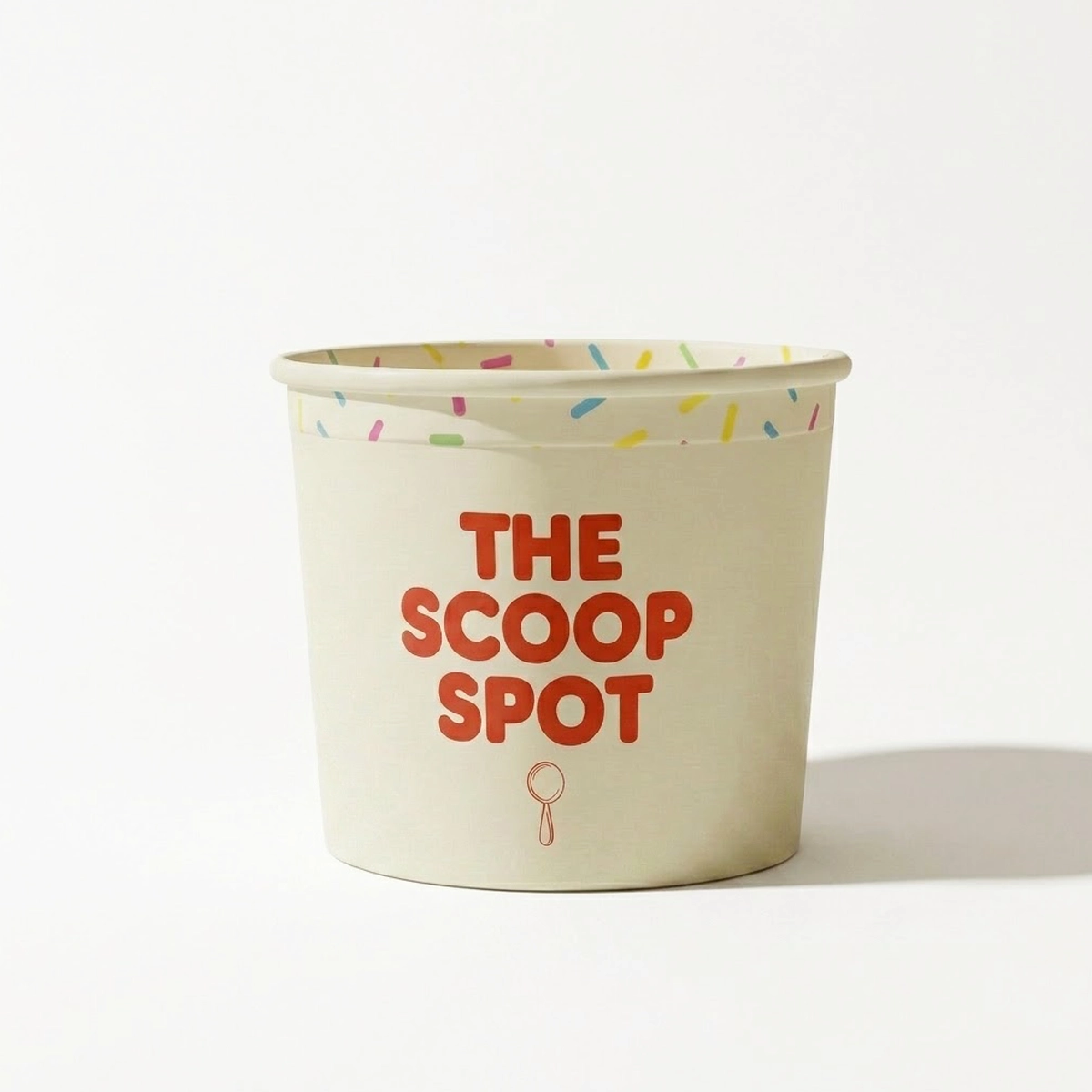 Printed ice-cream tub